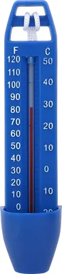 Produktbild von Schwimmbadthermometer Wassertemperaturthermometer mit Schnurseil fuer Innenpools im Freien Spas Whirlpools Fischteiche