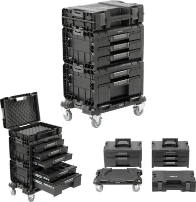 Produktbild von Systemkoffer, Werkzeugkoffer 50x32x74 cm, 4 Teilig