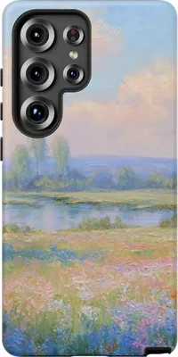 Produktbild von Kirschblütenwiese im Landschaftsstil – Hülle Kompatibel mit Galaxy S25 Ultra