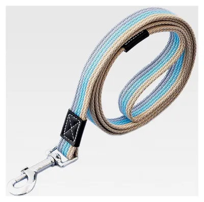 Produktbild von Biothane Schleppleine, 2m Hundeleine, reißfeste Hundeleine mit Handschlaufe und Karabiner, wetterfeste Trainingsleine für große bis kleine Hunde (Blau, 2m)
