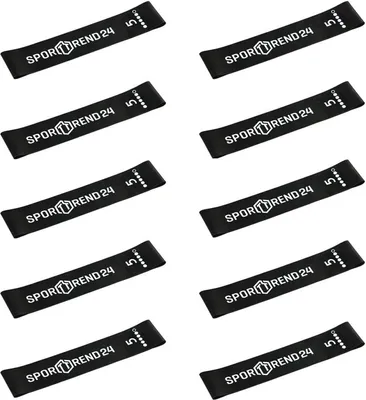 Produktbild von Mini Band 10er Set schwarz | Fitnessband Miniband Fitness