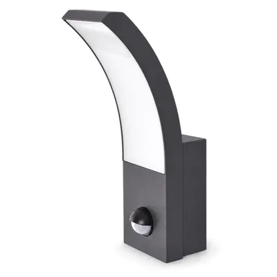 Produktbild von LED Aussenleuchte Wandleuchte mit Bewegungsmelder warmweiß 3000K Fluter 9W IP54 schwarz modern ONYX - 4011A1