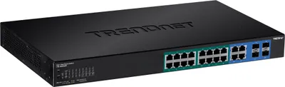 Immagine prodotto di TrendNet TPE-1620WSF TRENDnet 20-port Gigabit Web Smart POE+ Switch w/ 2 SFP