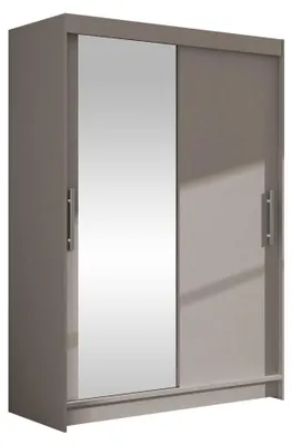 Produktbild von MIRJAN24 Schiebetürenschrank Miami VI, Stilvoll Schlafzimmer Kleiderschrank, Garderobe (Farbe: Cashmere, ohne Beleuchtung)