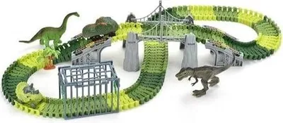 Produktbild von Bavytoy Variable Dino-Schiene 176Stk. schmal