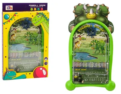 Produktbild von LeanToys Geschicklichkeitsspiel Pinball Dinosaurier mit Ständer Grün
