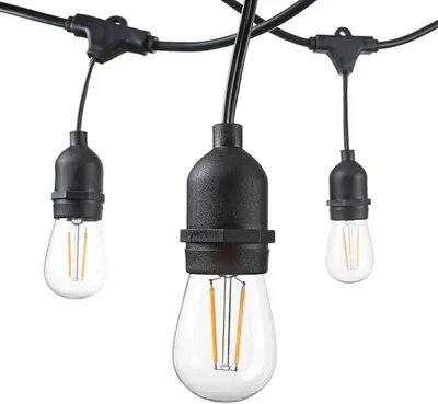 Image de Guirlande Guinguette LED 15M IP65 pour 15 Ampoules E27 Suspendues (non fournies)