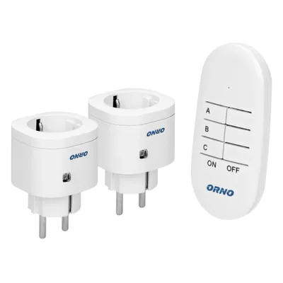 Obrázek produktu pro Pilotem ovládaná sada bezdrátových minizásuvek 2+1, Schuko