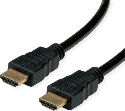 Produktbild von ROLINE RM HDMI High Speed Kabel mit Ethernet, schwarz, 2 m