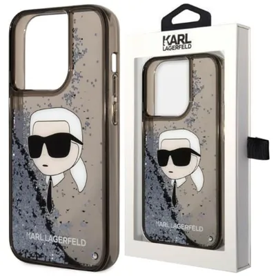 Produktbild von Karl Lagerfeld Klhcp14Xlnkhck Iphone 14 Pro Max 6.7"" Czarny/Schwarzes Hardcase Glitter Karl Kopf