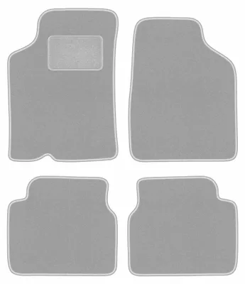 Productafbeelding van Velours automatten voor Kia Sephia II 1997-2001 (sedan) – 4-delig, grijs, op maat – Wielganizator OSLO