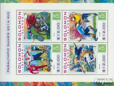 Produktbild von Briefmarken Salomoninseln 2016 Mi 3916-3919 Kleinbogen (kompl. Ausg.) postfrisch Paralympische Spiele
