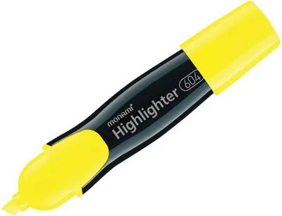 Produktbild von Textmarker Monami 604, schräge Spitze 1-6mm, Gelb