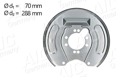 Produktbild von AIC Spritzblech Bremsscheibe für VOLVO V40 Kombi (645) Hinten Rechts 58830 Ankerblech