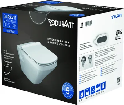 Produktbild von Duravit DuraStyle Wand-WC Tiefspüler 540mm, weiß, 1 Stk.