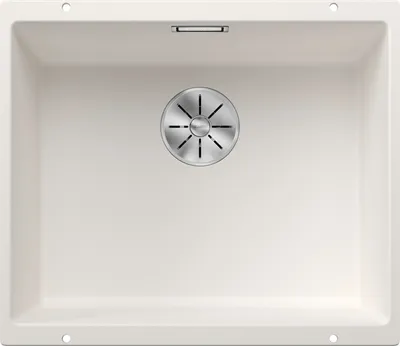 Produktbild von BLANCO SUBLINE 500-U, Schrankwaschbecken, Silgranit, Weiß, 60 cm, Deutschland