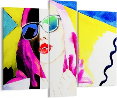 Produktbild von Bild auf Leinwand - Leinwandbild - Frau Modell - 95x80cm - Wand Bild - Wanddeko - Wandbilder - Leinwanddruck - Bilder - Kunstdruck - Wanddekoration - Leinwand bilder - Wandkunst - CB95x80-3958