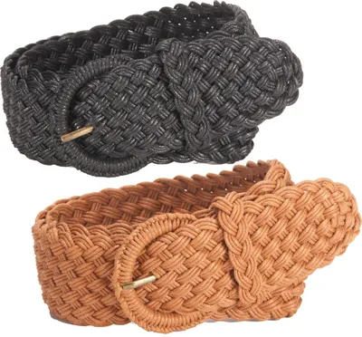 Produktbild von Tamaris Damengürtel Flechtgürtel 160097, Farbe:Schwarz, Länge:75
