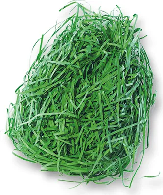 Image de Folia Herbe de décoration en papier, herbe de Pâques, 30g, vert