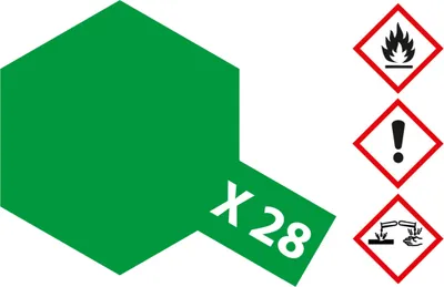 Produktbild von X-28 Parkgruen glaenzend - 23ml Acrylstreichfarbe wasserlöslich Tamiya 300081028