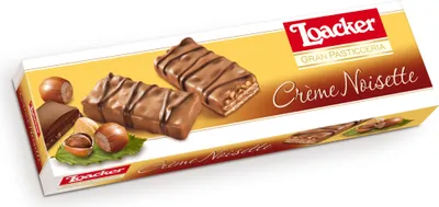 Produktbild von Loacker Creme Noisette Waffelgebäck knackig mit Haselnusscreme 100g