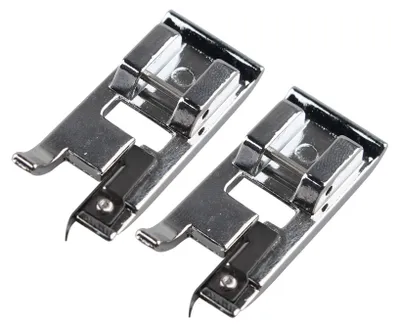 2 Overlock-Nähfüße, Metall, 35×16 mm, für Haushaltsmaschinen