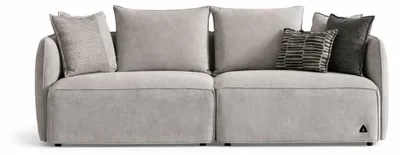 Produktbild von Moderner Sofa 3 Sitzer s Wohnzimmer Grau Dreisitzer Couch