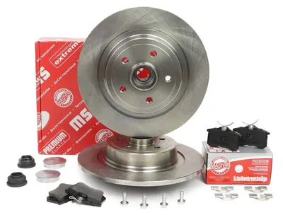 Produktbild von MS 201062020 Bremsensatz, Scheibenbremse Hinterachse für RENAULT CLIO III (BR0/1, CR0/1)