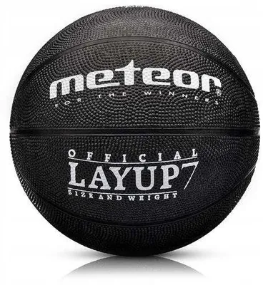 Produktbild von Meteor Layup Korbball Größe 7 schwarz für Hallen