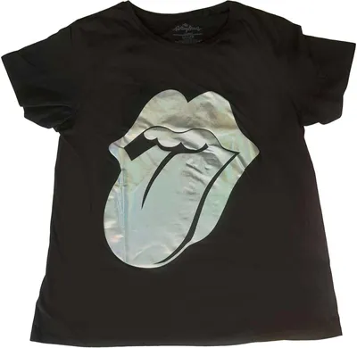 Produktbild von The Rolling Stones - T-Shirt Logo für Herren/Damen Uni RO2104 (XXL) (Schwarz)