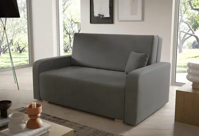 Produktbild von Sofa Juno III 155x85 cm 3-Sitzer, Schlafsofa mit Schlaffunktion und Bettkasten, Kissen  inklusive - Curio 93