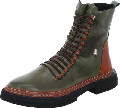 Produktbild von Gemini Damen Stiefelette Leder Boot mit Gummizug und losen Einlagen 033393-02, Größe:37 EU, Farbe:Grün