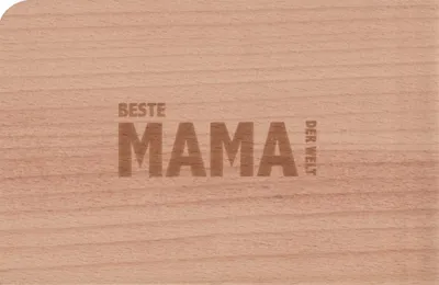 Produktbild von Holzpostkarte "Beste Mama der Welt"