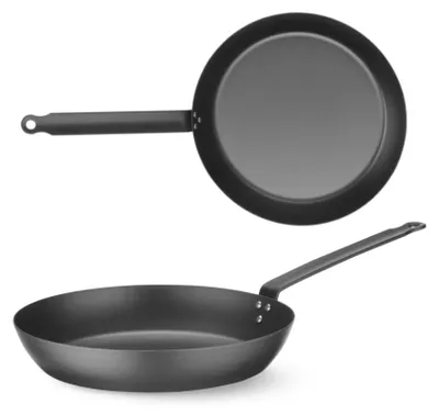 Produktbild von Bratpfanne für alle Herdarten, Kohlenstoffstahl, Durchmesser 204 mm