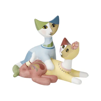 Produktbild von Goebel Colours of Paradise Rosina Wachtmeister - Minikatzen Cara e Elio - Figur