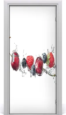 Produktbild von Tulup Türaufkleber 95x205 cm Dekorative Aufkleber Selbstklebend Wasserdichte Tapete Abnehmbar Schlafzimmer Wohnzimmer Wohnkultur - Beeren