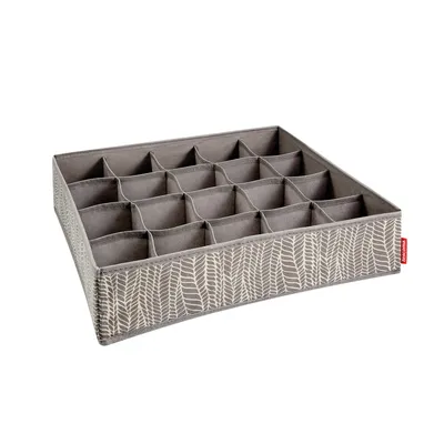 Zdjęcie produktu dla Organizer na skarpetki i bieliznę FANCY HOME 40 x 35 x 10 cm, cappuccino