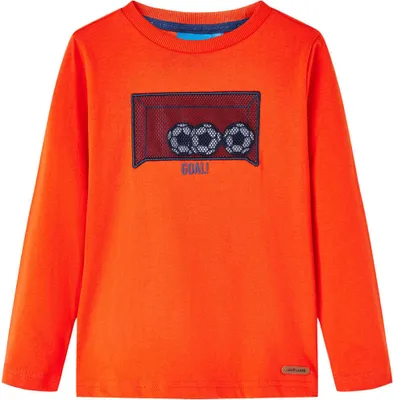Produktbild von Kinder-Langarmshirt Hellorange 116