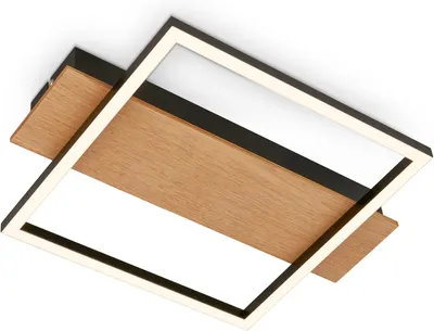 Immagine prodotto di Lampada da soffitto LED lampada da soffitto in legno soggiorno camera da letto luce bianca calda