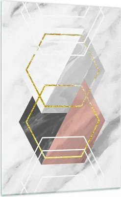 Produktbild von Bilder auf glas - Einteilig - Zahlen Weiß Golden - 70x100cm - Glasbilder - Wandbilder - Bilder - zum Aufhängen bereit - Wanddekoration aus Glas - Glas Bilder - Wandbild auf Glas - GPA70x100-5087