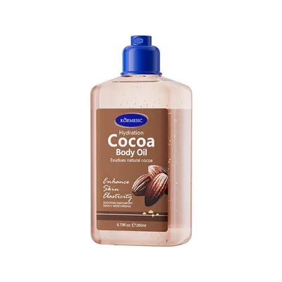 Produktbild von Kormesic Kakao Körperöl | Massageöl 260 ml | feuchtigkeitsspendendes Body Oil für geschmeidige Haut