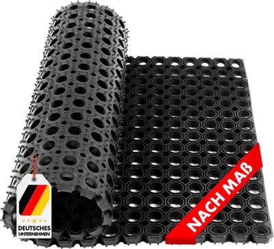 Obrázek produktu pro Kruhová gumová rohož Octagon Dirt Mat Gumová rohož Kruhová rohož odolná proti povětrnostním vlivům 100x250x2,3 cm