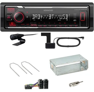 Produktbild von Kenwood KMM-BT408DAB Bluetooth DAB Einbauset für Renault Megane 2 Clio 3 Modus