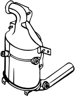 Produktbild von BOSAL 095-576 Dieselpartikelfilter DPF Rußpartikelfilter für OPEL COMBO Kasten/Kombi (X12) Euro 5 Abgasanlage Diesel