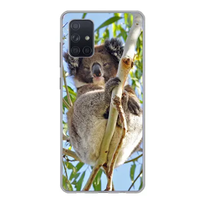 Produktbild von MuchoWow® Handyhülle Schutzhülle Hülle für Samsung Galaxy A51 5G Koala - Luft - Kinder - Jungen - Mädchen Silikon Softcase Handy Hülle - Abbildung