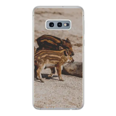 Produktbild von MuchoWow® Handyhülle Schutzhülle Hülle für Samsung Galaxy S10e Baby - Wildschweine - Wild Silikon Softcase Handy Hülle - Handy