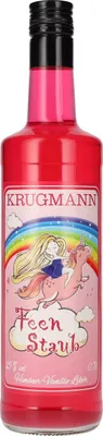 Produktbild von Krugmann Feen Staub Himbeere Vanille Likör mit Glitzer 700ml