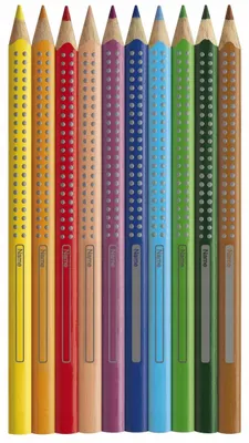 Produktbild von Faber-Castell Jumbo Dreiecks-Buntstifte 12 Farben