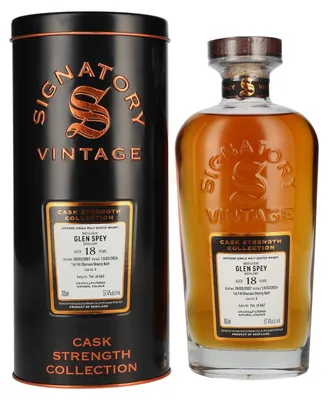 Produktbild von Signatory Vintage GLEN SPEY 18 Years Old 1st Fill Oloroso Cask Strength #4 2007 57,4% Vol. 0,7l in Tinbox