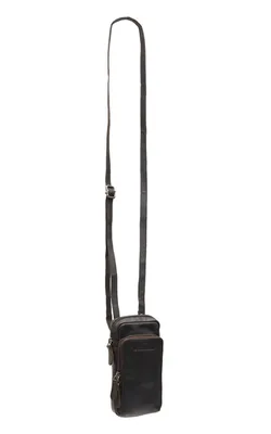 Produktbild von The Chesterfield Brand Leder Handytasche Umhängetasche Valdes Phonebag Brown dunkelbraun